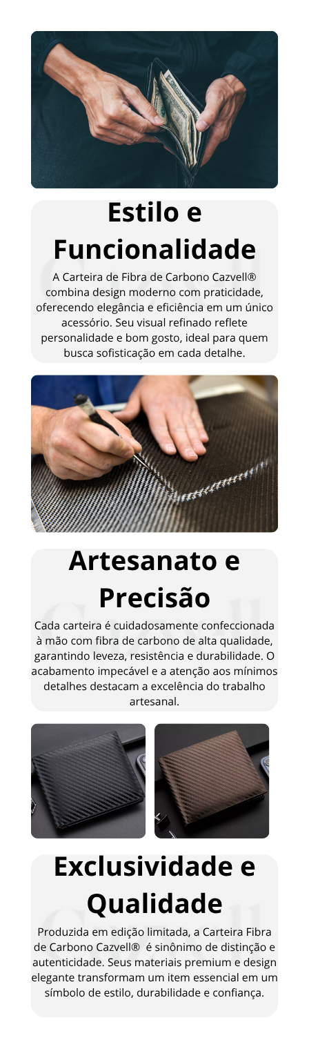 Carteira de Fibra de Carbono